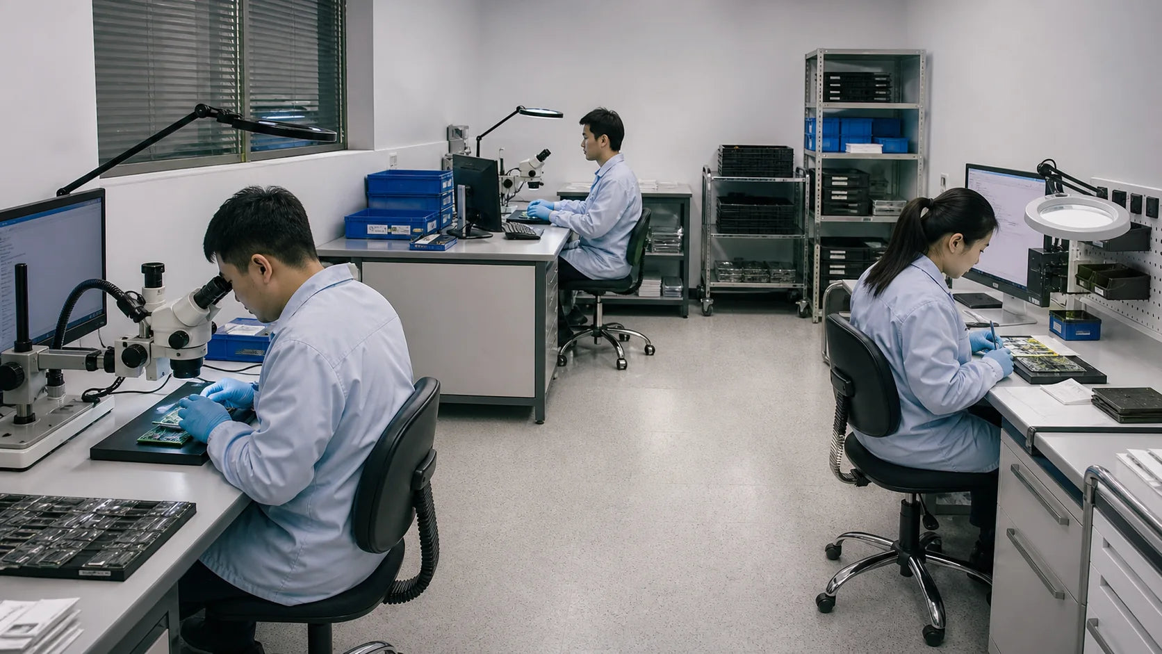 Electronic component inspection and quality review workspace