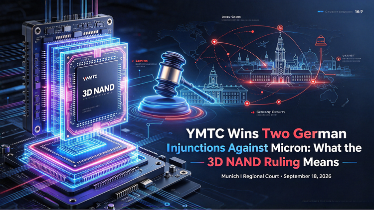 YMTC Wins Two German Injunctions Against Micron: What the 3D NAND Ruling Means