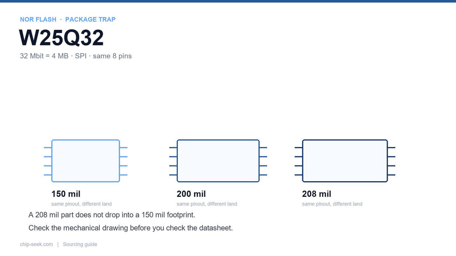 W25Q32 Alternatives: 32 Mbit NOR Cross-Reference