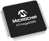 ATMEGA2560-16AU official Microchip exact MPN TQFP 100-pin package image