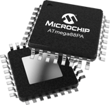 ATMEGA88PA-AU - official Microchip TQFP-32 package image