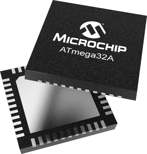 ATmega32A-AU official Microchip 44-lead TQFP product image