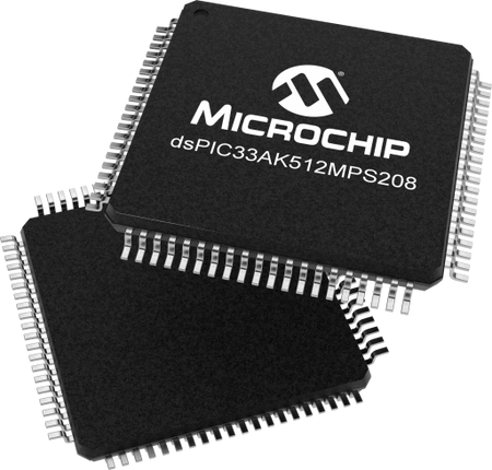 DSPIC33AK512MPS208-I/PT official Microchip TQFP (80-lead orderable) package image