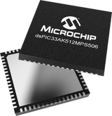 DSPIC33AK512MPS506-I/PT official Microchip 64-pin TQFP package image