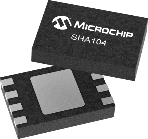 SHA104-SSVCZ-T official Microchip 8-lead SOIC package image