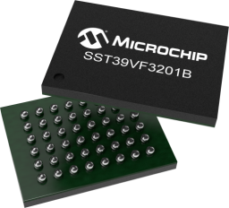 SST39VF3201B-70-4I-B3KE official Microchip exact-part package image (TFBGA, 48 pins)