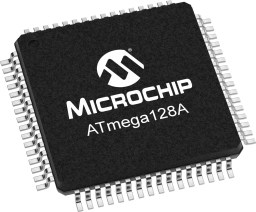 ATMEGA128A-AU - official Microchip TQFP-64 package image