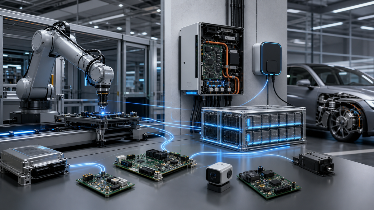 Electronic components used in industrial and automotive systems
