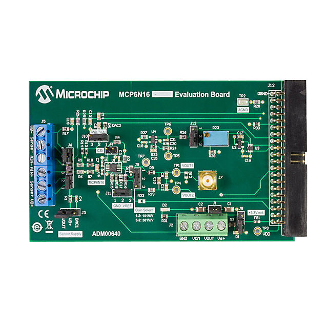 ADM00640 Microchip MCP6N16 Evaluation Board