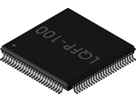 HC32F4A0PITB-LQFP100 LQFP-100 package illustration