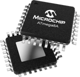 ATMEGA8A-AU official Microchip exact MPN TQFP 32-pin package image