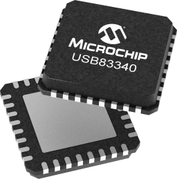 USB83340AMR-B-V02 official Microchip exact-part package image (VQFN, 32 pins)