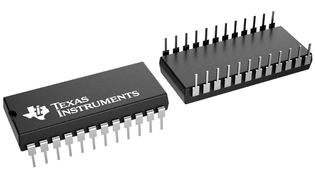 TIBPAL20R4-10CNT official Texas Instruments PDIP-24 package render