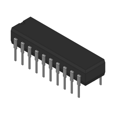 AD230AN 20-pin narrow-body plastic DIP, 2.54mm pitch, 0.3in rows package