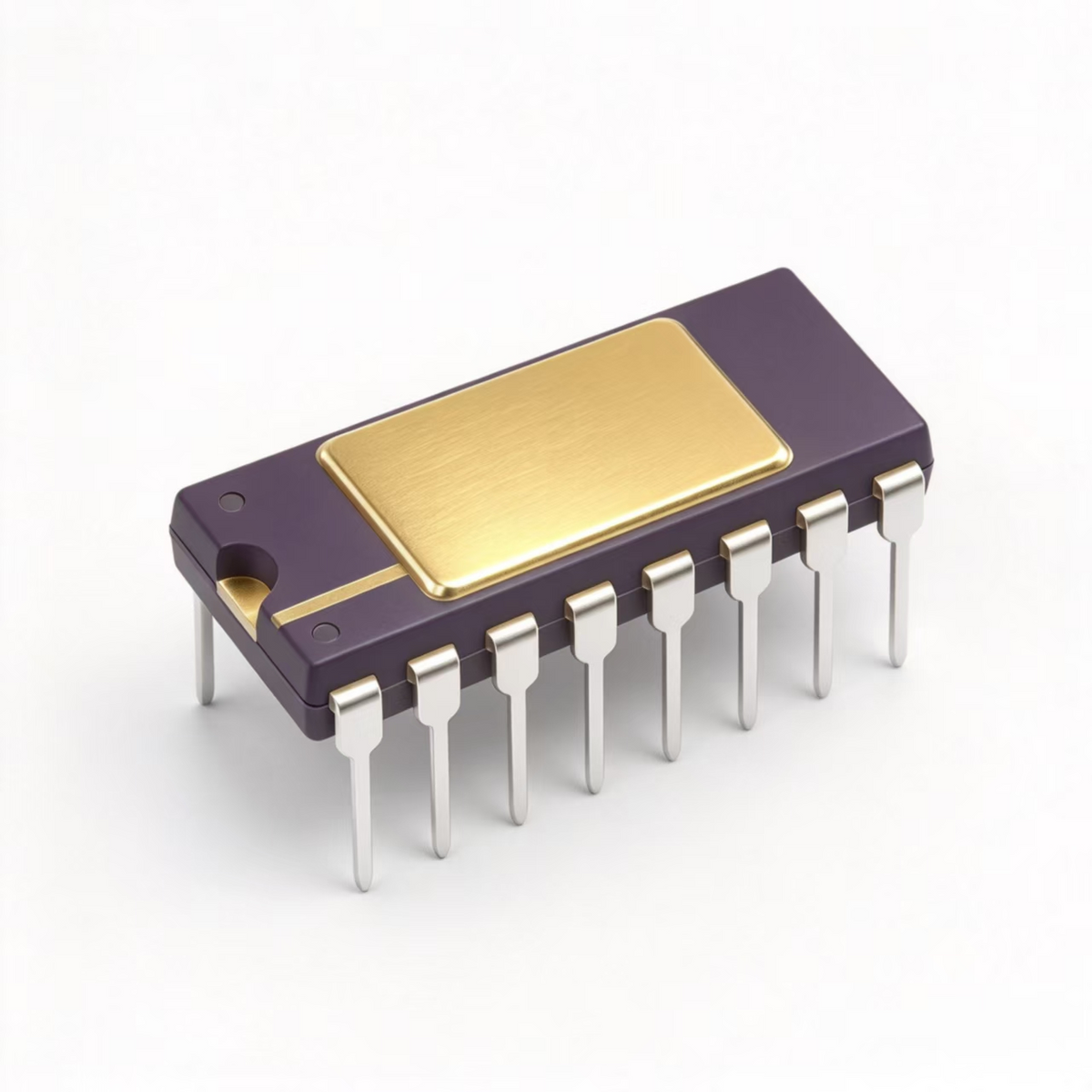 AD7520SD/883B 16-pin narrow ceramic DIP, 2.54mm pitch, 0.3in rows package
