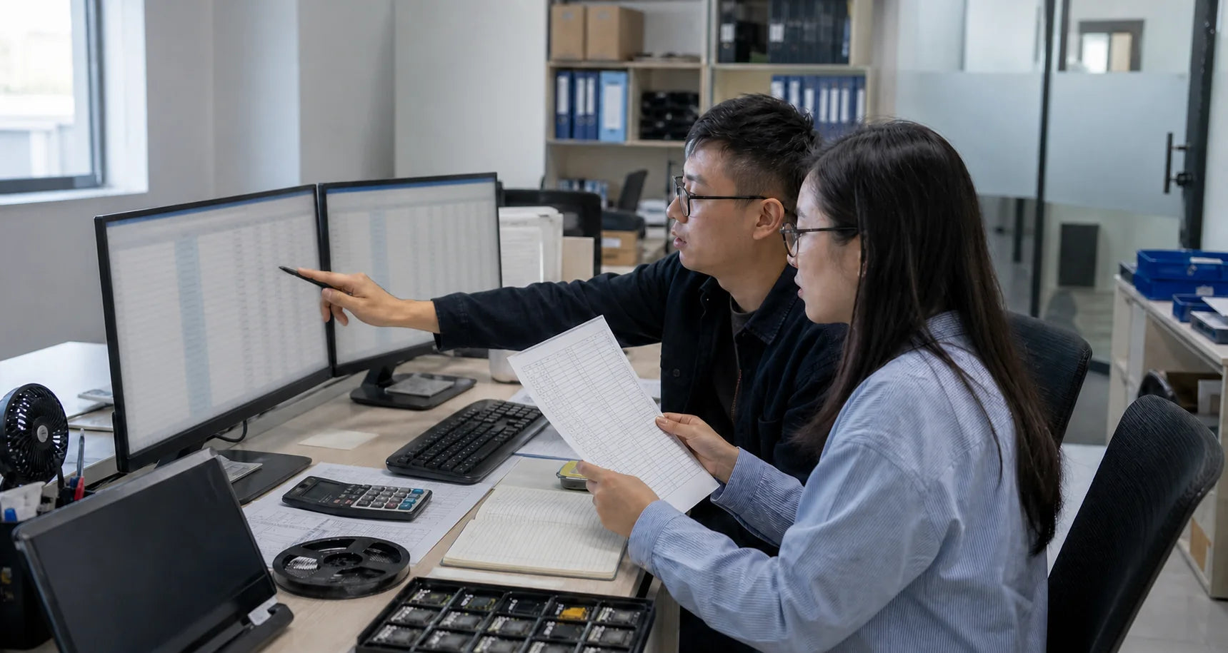 Representative structured BOM review for electronic component sourcing
