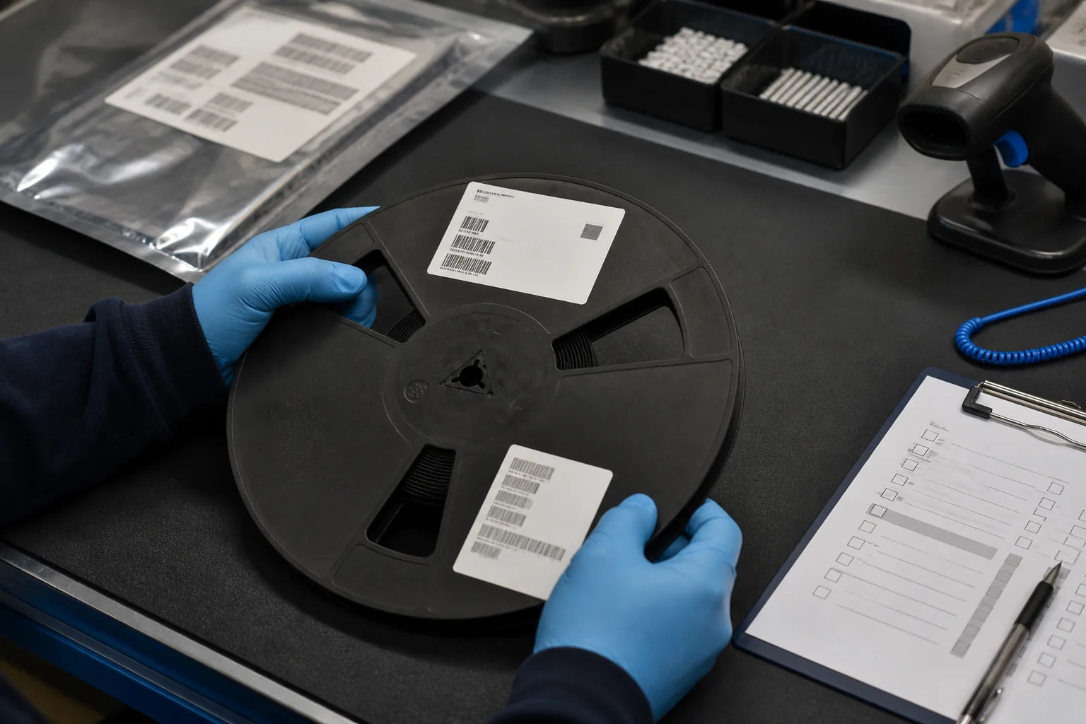 Representative review of sealed electronic component reel packaging