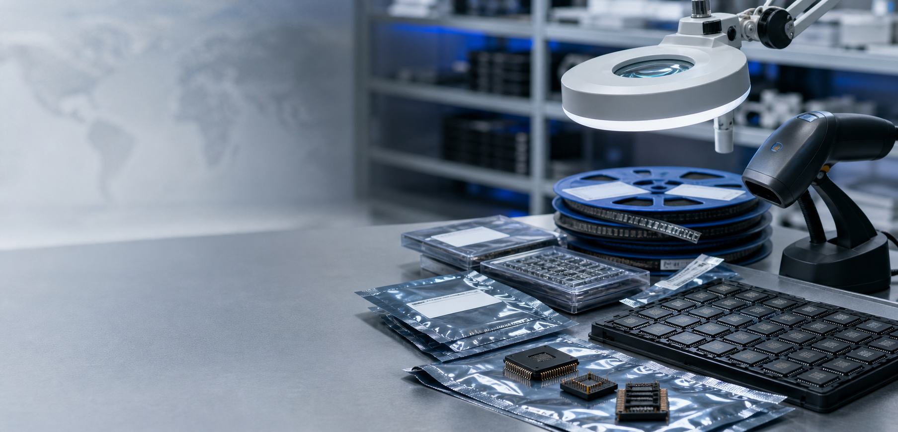 Elektronische componenten ondergaan een leveranciersbeschikbaarheids- en kwaliteitsverificatie