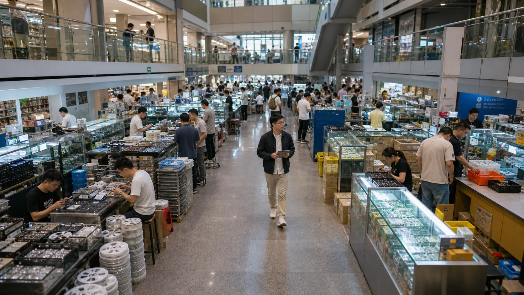 Representative electronic component sourcing activity in Shenzhen